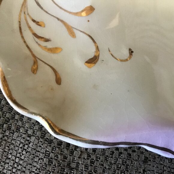 Vintage Porcelain Serving Bowl - Vintage Shell Serving Bowl - Antique Porcelain - Picture 4 of 8